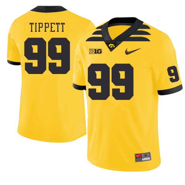 Iowa Hawkeyes #99 Andre Tippett College Football Jerseys Stitched Sale-Gold